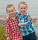 Twin boys at our Harpswell studio.