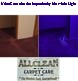 An Ultraviolet shoot for a carpet cleaning comapny.  Digital photography - film can't do this!