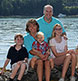 A family photographed at our Harpswell outdoor studio.