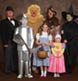 A family at Halloween as the cast of the Wizard of Oz.